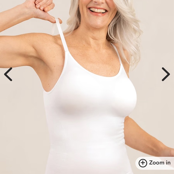 Shapermint Empetua Essentials All Day Every Day Scoop Neck Cami BEIGE SMALL+ XXL - Picture 8 of 16